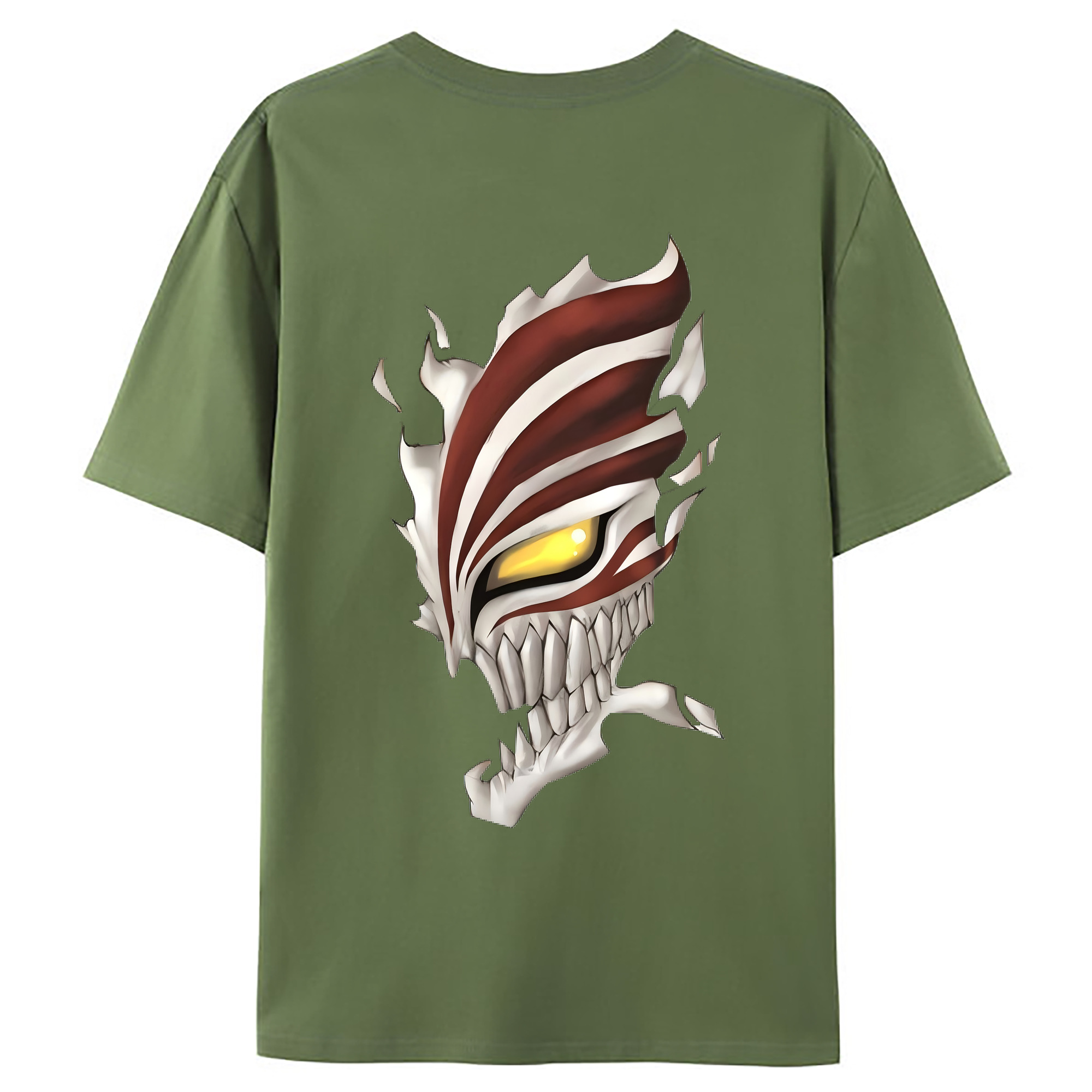 （画像用） ブリーチ 黒崎一護（くろさき いちご）BLEACH Kurosaki Ichigo 綿100％ メンズ半袖Tシャツ（バックプリント） 通気性